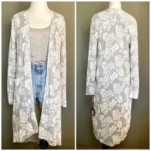 NWT Knox Rose Baroque Floral Duster Cardigan (XS)